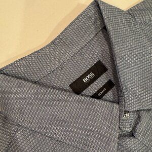 Mens Hugo Boss Blue Birdseye Dress shirt